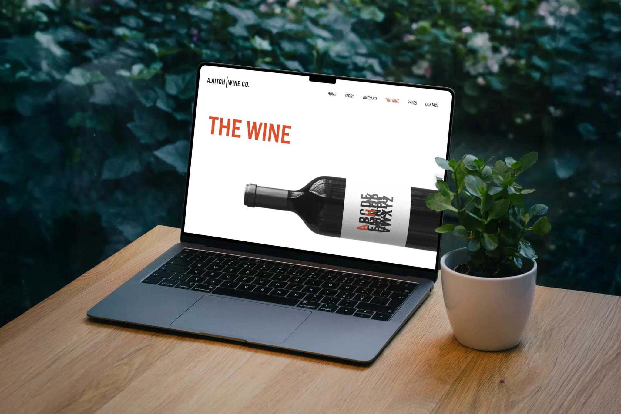 A.Aitch Wine website preview